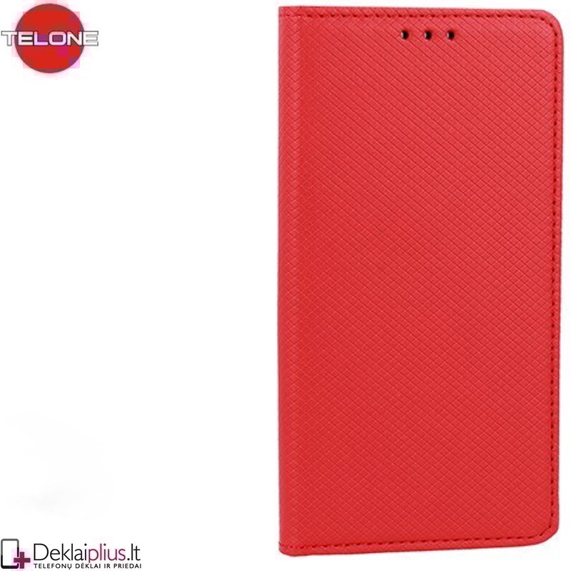 Telone atverčiamas dėklas - raudonas (telefonams Samsung A13 4G) Telone atverčiamas dėklas - raudonas (telefonams Samsung A13 4G)
